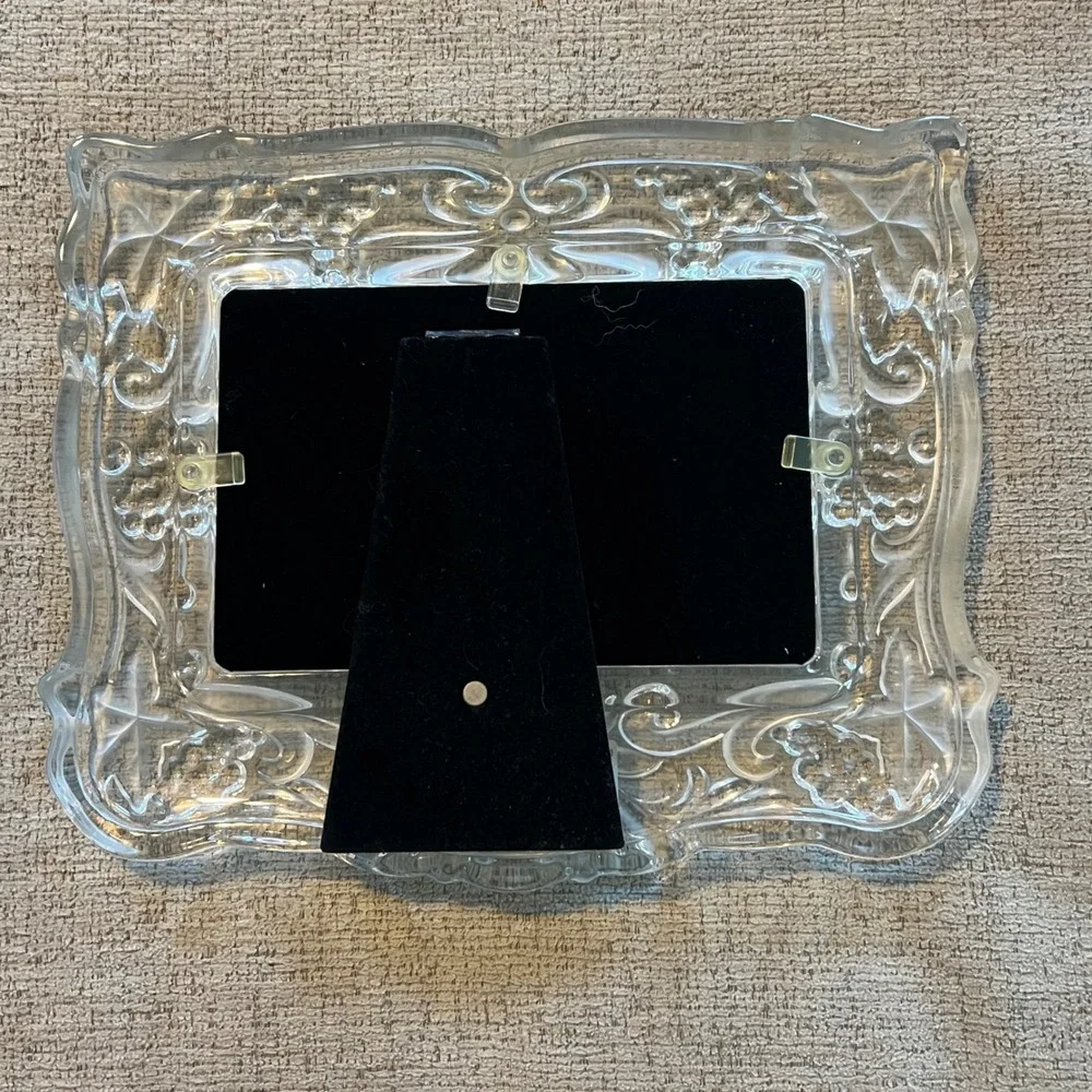 Mikasa‎ Vintage Memories Duet Crystal Picture Frame Germany Frosted 11.5